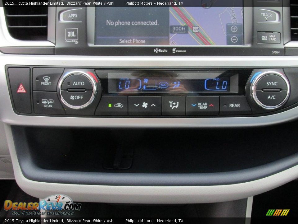 2015 Toyota Highlander Limited Blizzard Pearl White / Ash Photo #28