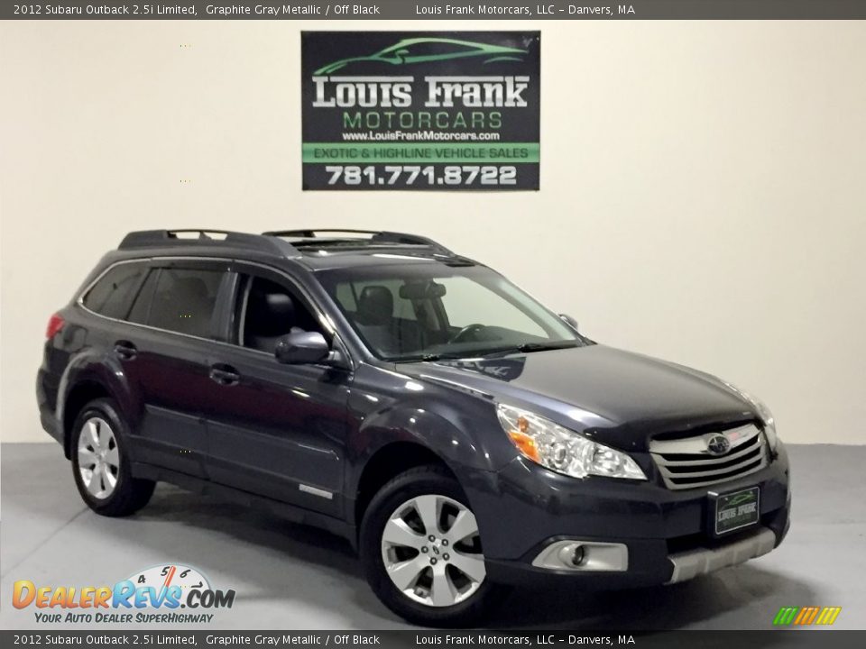 2012 Subaru Outback 2.5i Limited Graphite Gray Metallic / Off Black Photo #2