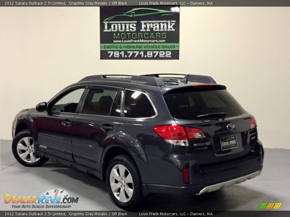 2012 Subaru Outback 2.5i Limited Graphite Gray Metallic / Off Black Photo #3