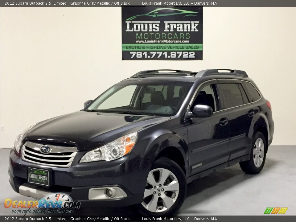 2012 Subaru Outback 2.5i Limited Graphite Gray Metallic / Off Black Photo #4