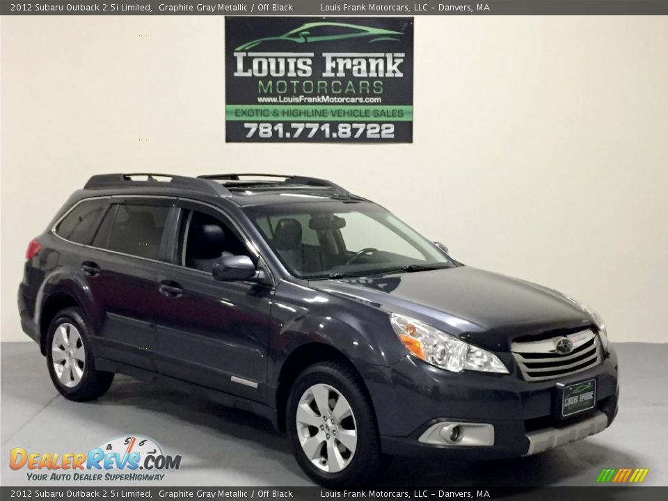 2012 Subaru Outback 2.5i Limited Graphite Gray Metallic / Off Black Photo #10