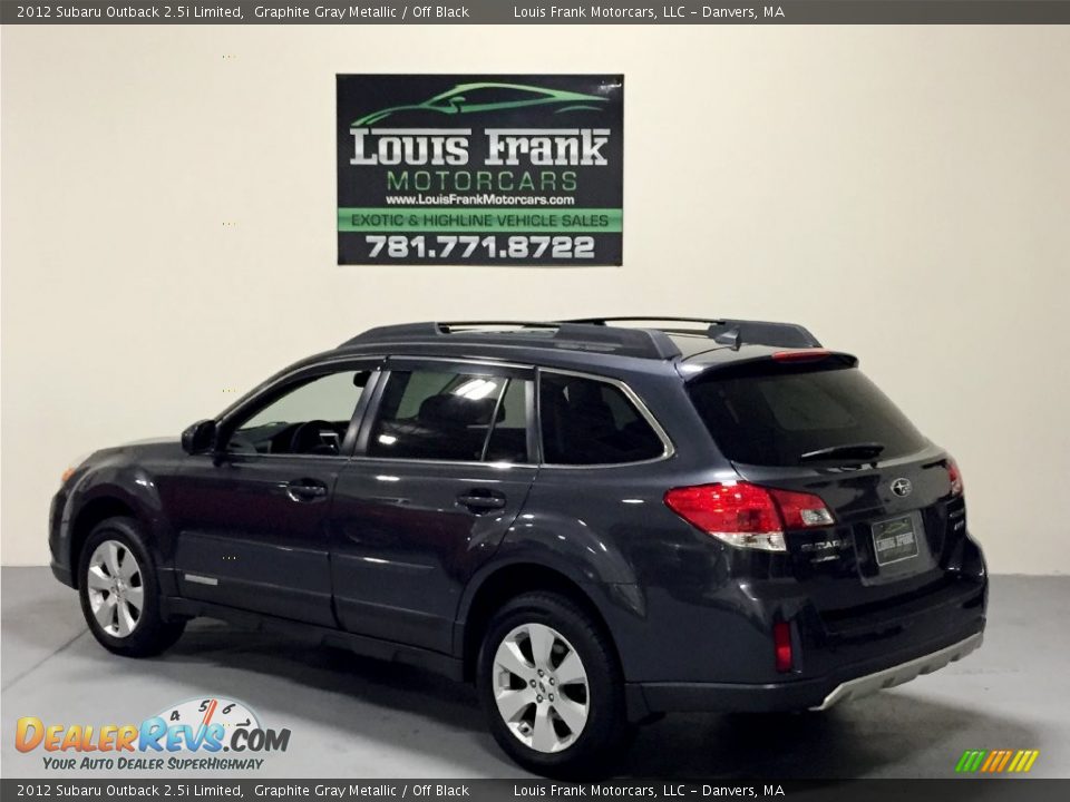 2012 Subaru Outback 2.5i Limited Graphite Gray Metallic / Off Black Photo #11