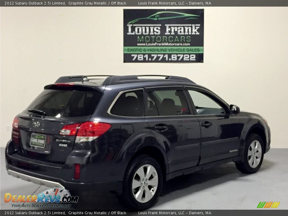 2012 Subaru Outback 2.5i Limited Graphite Gray Metallic / Off Black Photo #12