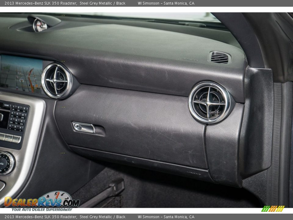 2013 Mercedes-Benz SLK 350 Roadster Steel Grey Metallic / Black Photo #23