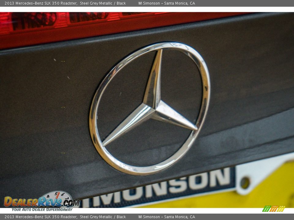 2013 Mercedes-Benz SLK 350 Roadster Steel Grey Metallic / Black Photo #29