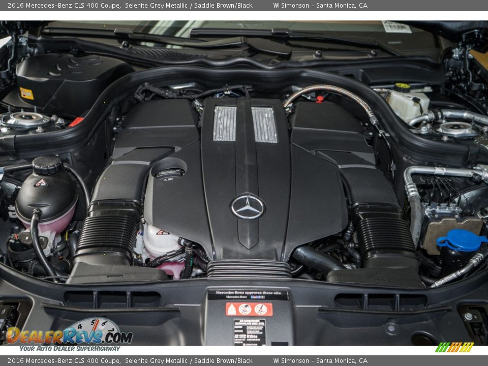 2016 Mercedes-Benz CLS 400 Coupe Selenite Grey Metallic / Saddle Brown/Black Photo #9