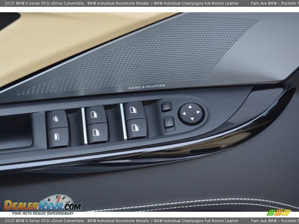 2015 BMW 6 Series 650i xDrive Convertible BMW Individual Moonstone Metallic / BMW Individual Champagne Full Merino Leather Photo #10