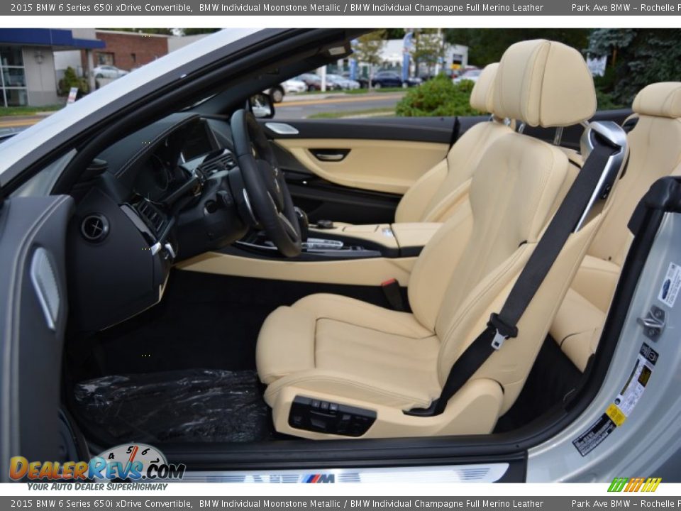 Front Seat of 2015 BMW 6 Series 650i xDrive Convertible Photo #12