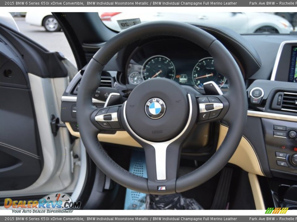 2015 BMW 6 Series 650i xDrive Convertible Steering Wheel Photo #18