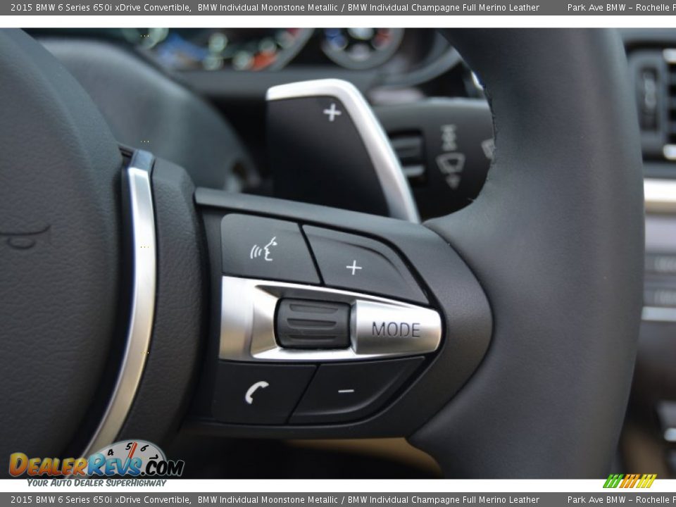 Controls of 2015 BMW 6 Series 650i xDrive Convertible Photo #20