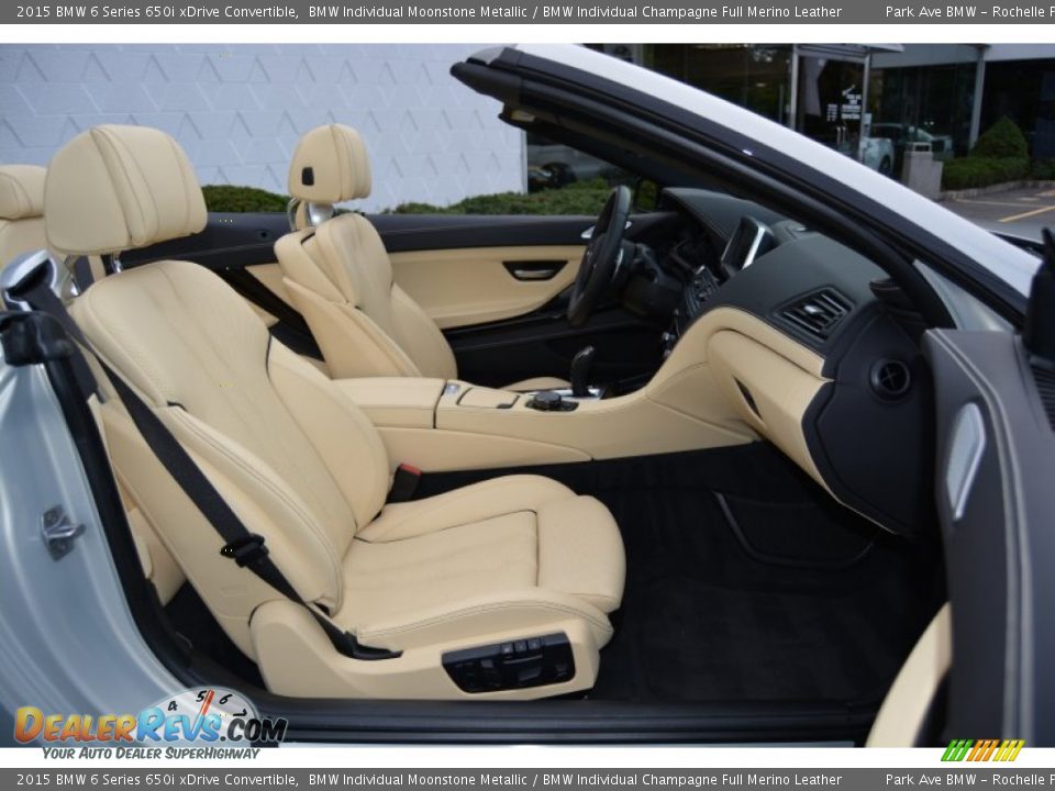 Front Seat of 2015 BMW 6 Series 650i xDrive Convertible Photo #27