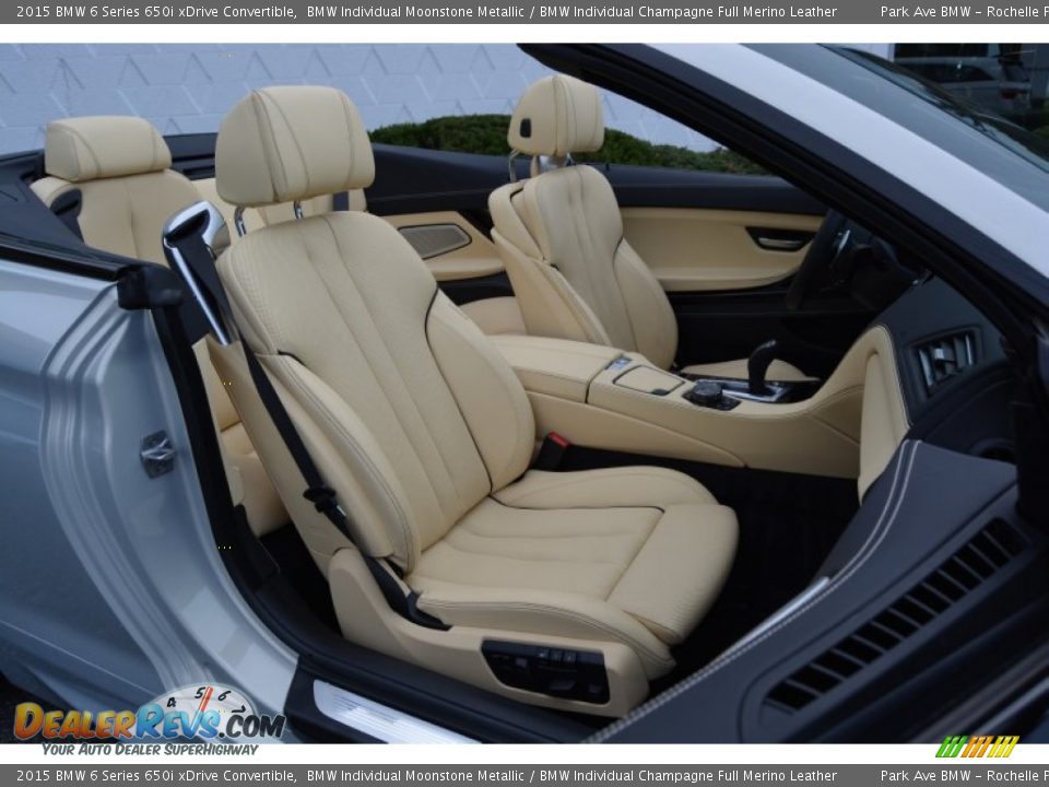 Front Seat of 2015 BMW 6 Series 650i xDrive Convertible Photo #28