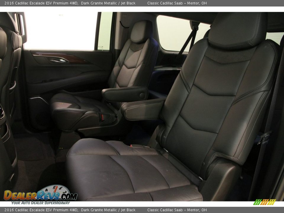 Rear Seat of 2016 Cadillac Escalade ESV Premium 4WD Photo #26