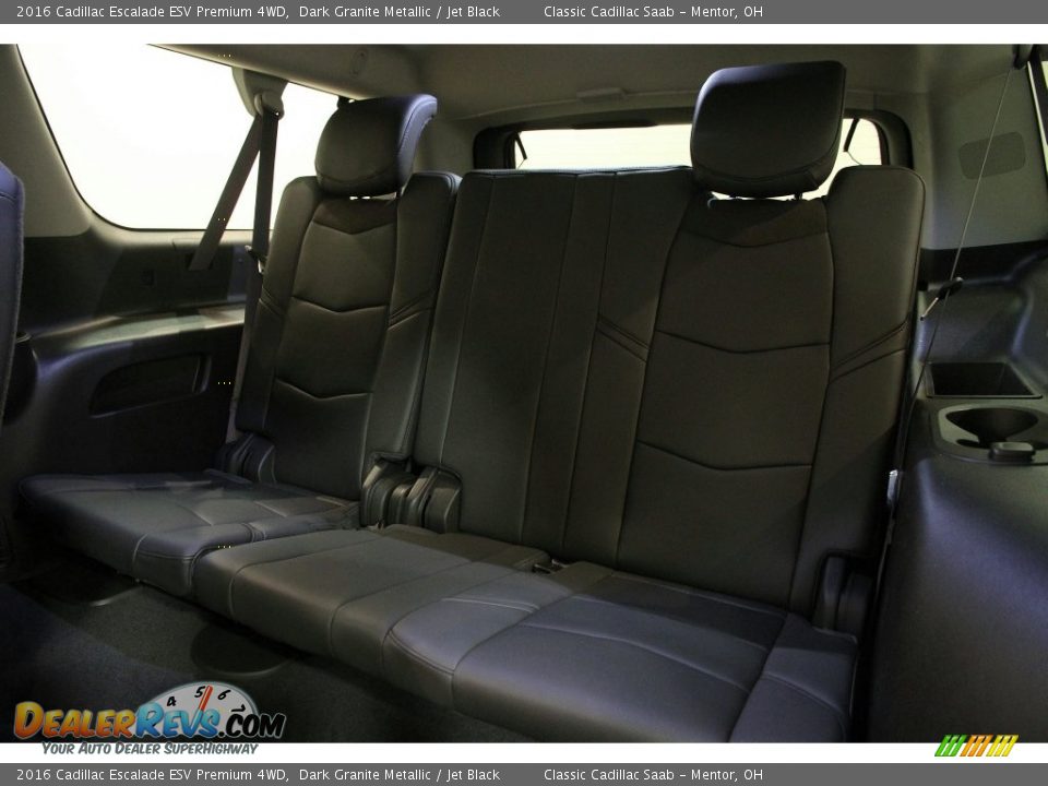 Rear Seat of 2016 Cadillac Escalade ESV Premium 4WD Photo #27