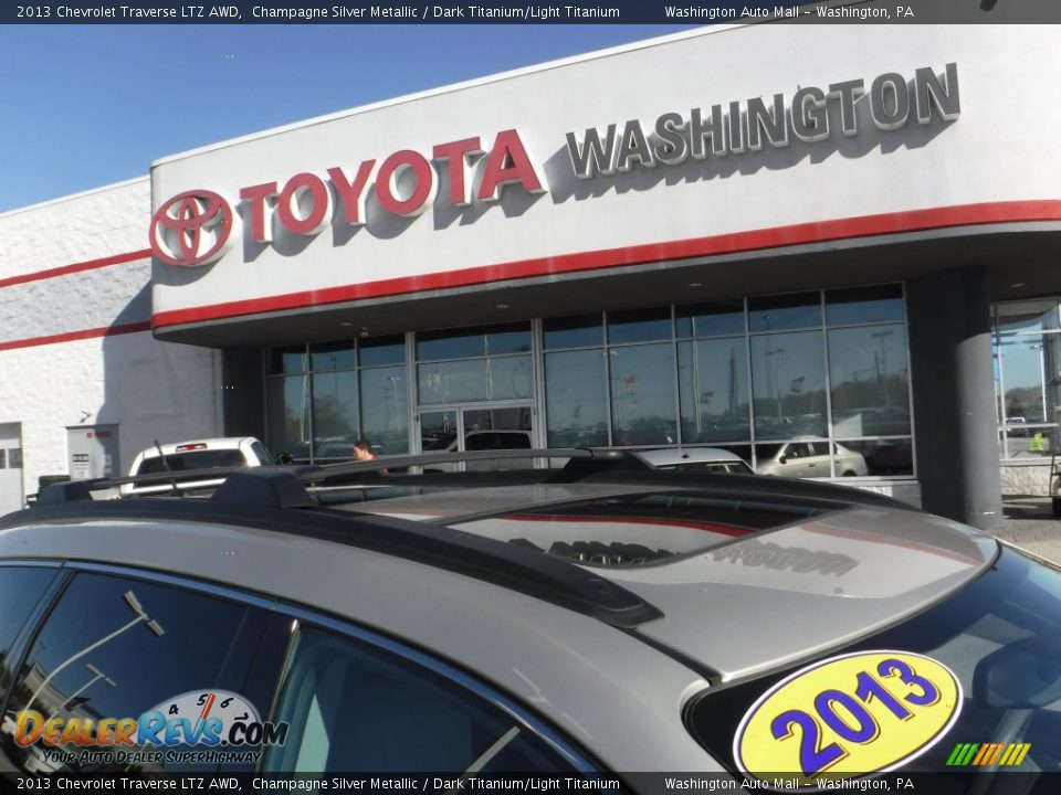 2013 Chevrolet Traverse LTZ AWD Champagne Silver Metallic / Dark Titanium/Light Titanium Photo #3