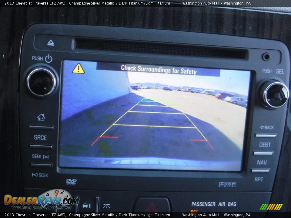 2013 Chevrolet Traverse LTZ AWD Champagne Silver Metallic / Dark Titanium/Light Titanium Photo #16