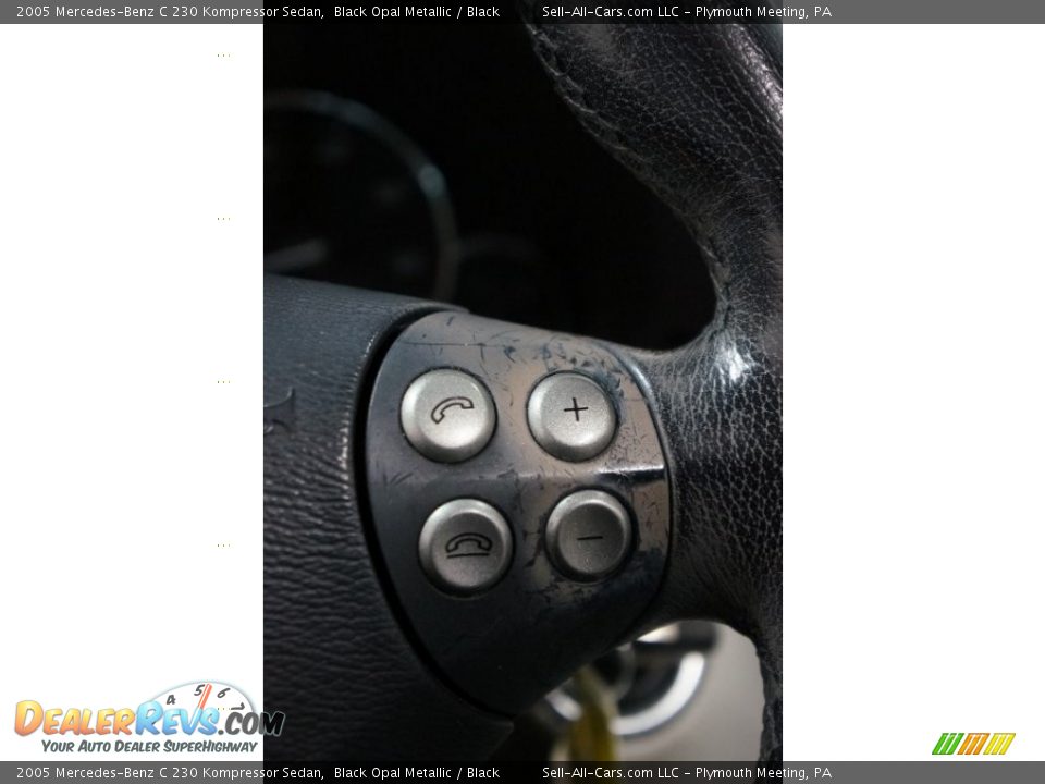 2005 Mercedes-Benz C 230 Kompressor Sedan Black Opal Metallic / Black Photo #33