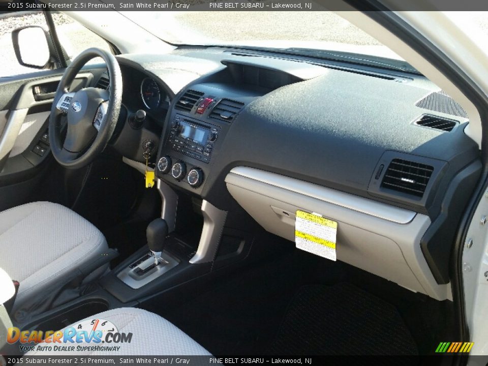 2015 Subaru Forester 2.5i Premium Satin White Pearl / Gray Photo #6