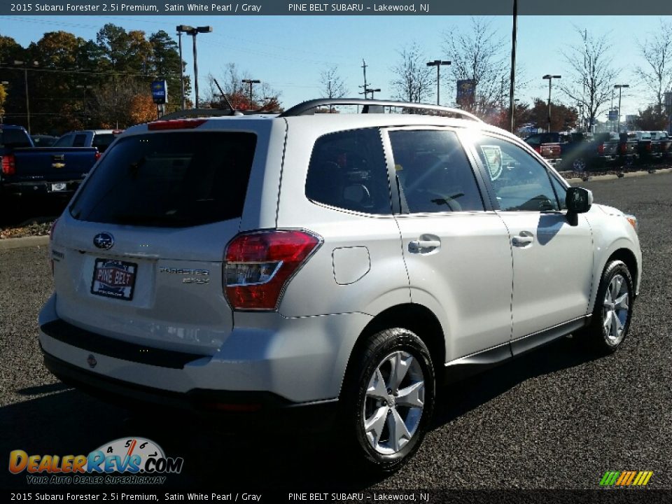 2015 Subaru Forester 2.5i Premium Satin White Pearl / Gray Photo #7