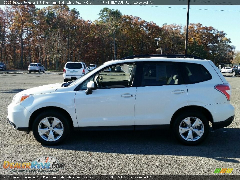 2015 Subaru Forester 2.5i Premium Satin White Pearl / Gray Photo #12