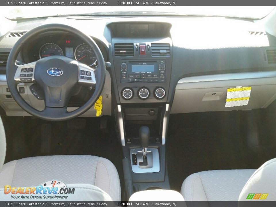 2015 Subaru Forester 2.5i Premium Satin White Pearl / Gray Photo #14