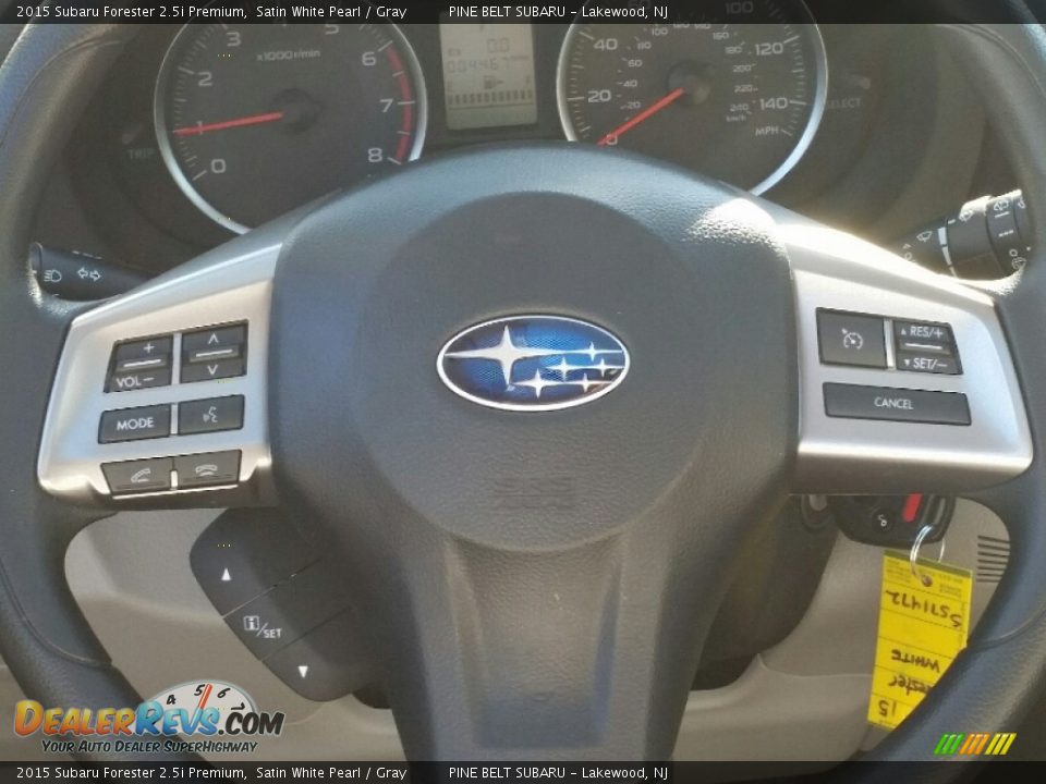 2015 Subaru Forester 2.5i Premium Satin White Pearl / Gray Photo #15