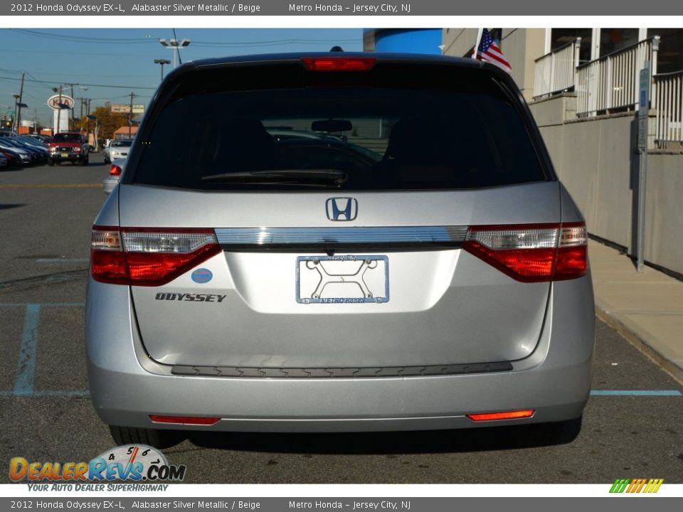 2012 Honda Odyssey EX-L Alabaster Silver Metallic / Beige Photo #4