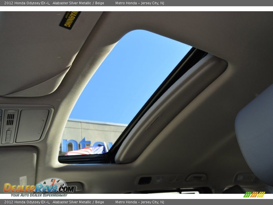 2012 Honda Odyssey EX-L Alabaster Silver Metallic / Beige Photo #13