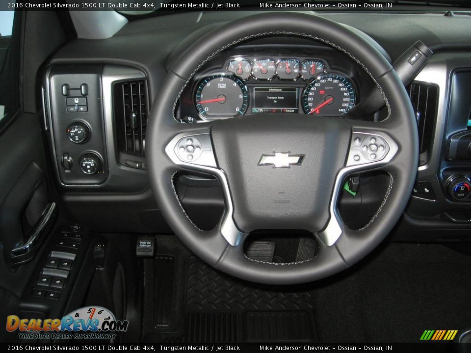 2016 Chevrolet Silverado 1500 LT Double Cab 4x4 Tungsten Metallic / Jet Black Photo #4