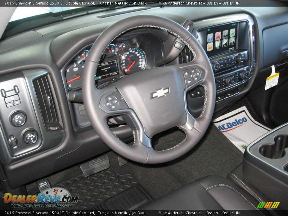 2016 Chevrolet Silverado 1500 LT Double Cab 4x4 Tungsten Metallic / Jet Black Photo #6