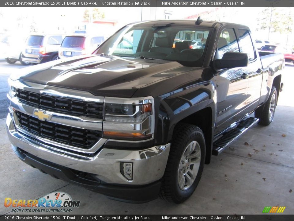 2016 Chevrolet Silverado 1500 LT Double Cab 4x4 Tungsten Metallic / Jet Black Photo #19