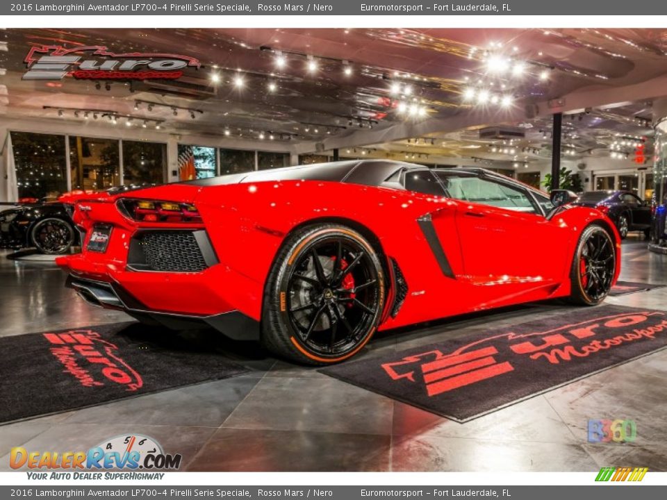 2016 Lamborghini Aventador LP700-4 Pirelli Serie Speciale Rosso Mars / Nero Photo #11