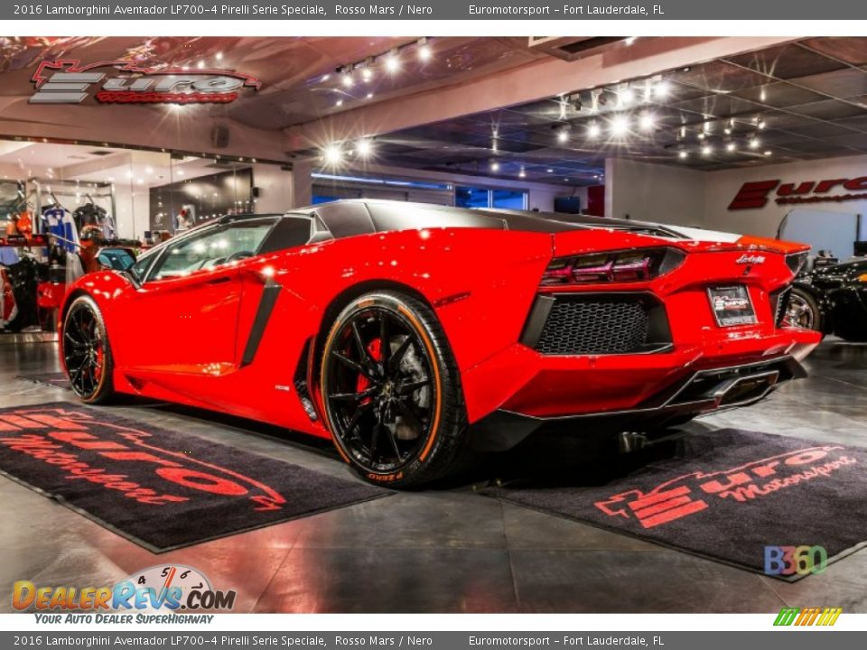 2016 Lamborghini Aventador LP700-4 Pirelli Serie Speciale Rosso Mars / Nero Photo #13
