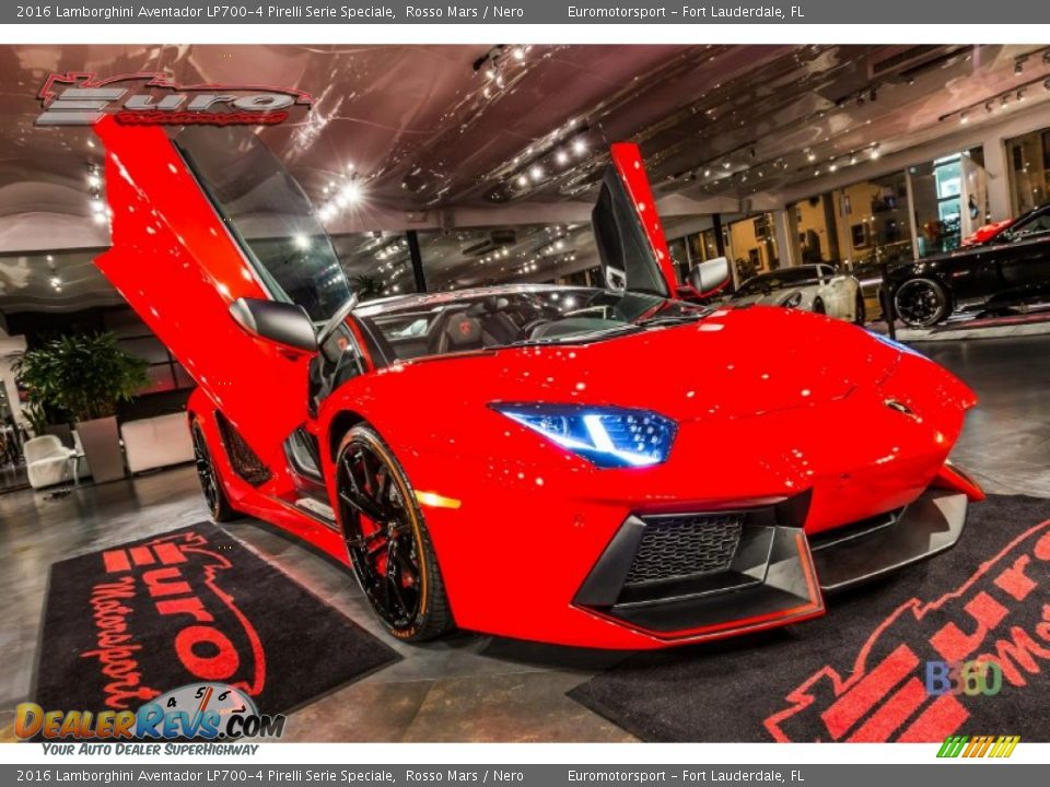 2016 Lamborghini Aventador LP700-4 Pirelli Serie Speciale Rosso Mars / Nero Photo #17
