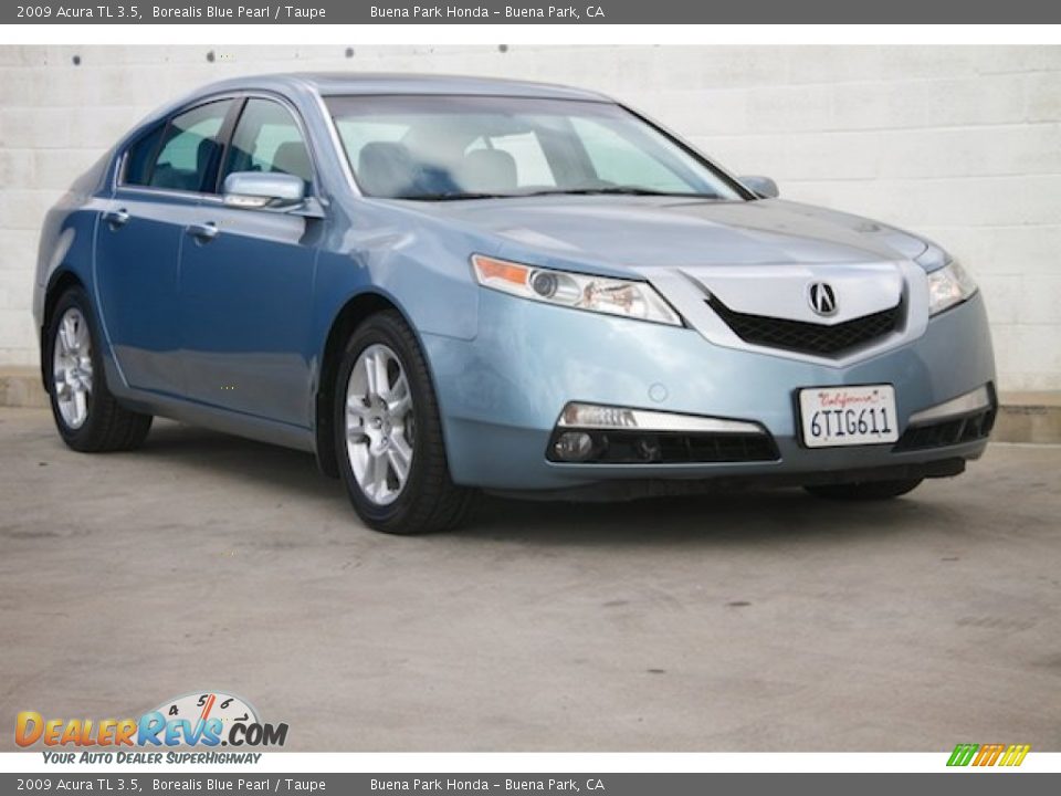 2009 Acura TL 3.5 Borealis Blue Pearl / Taupe Photo #1