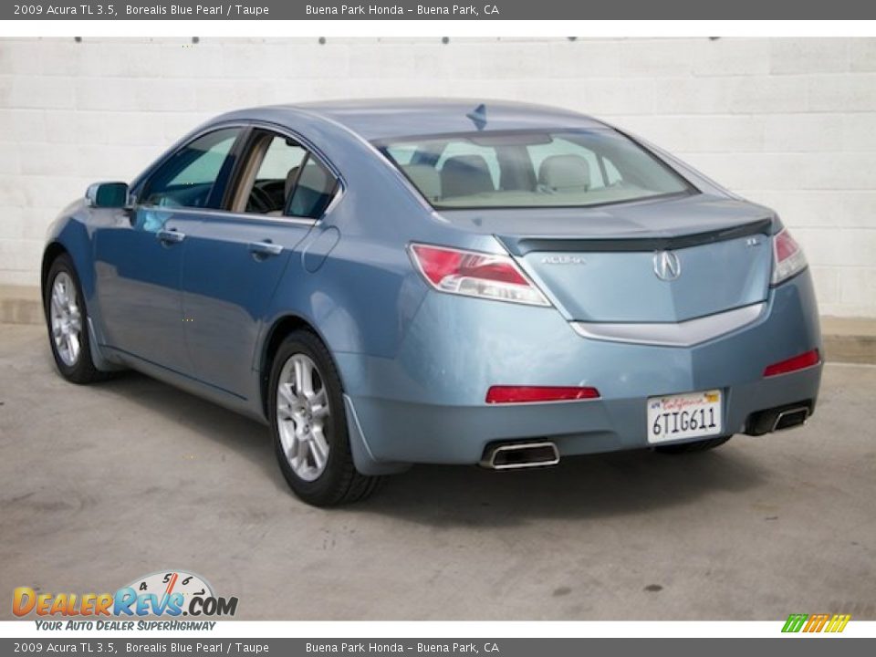 2009 Acura TL 3.5 Borealis Blue Pearl / Taupe Photo #2