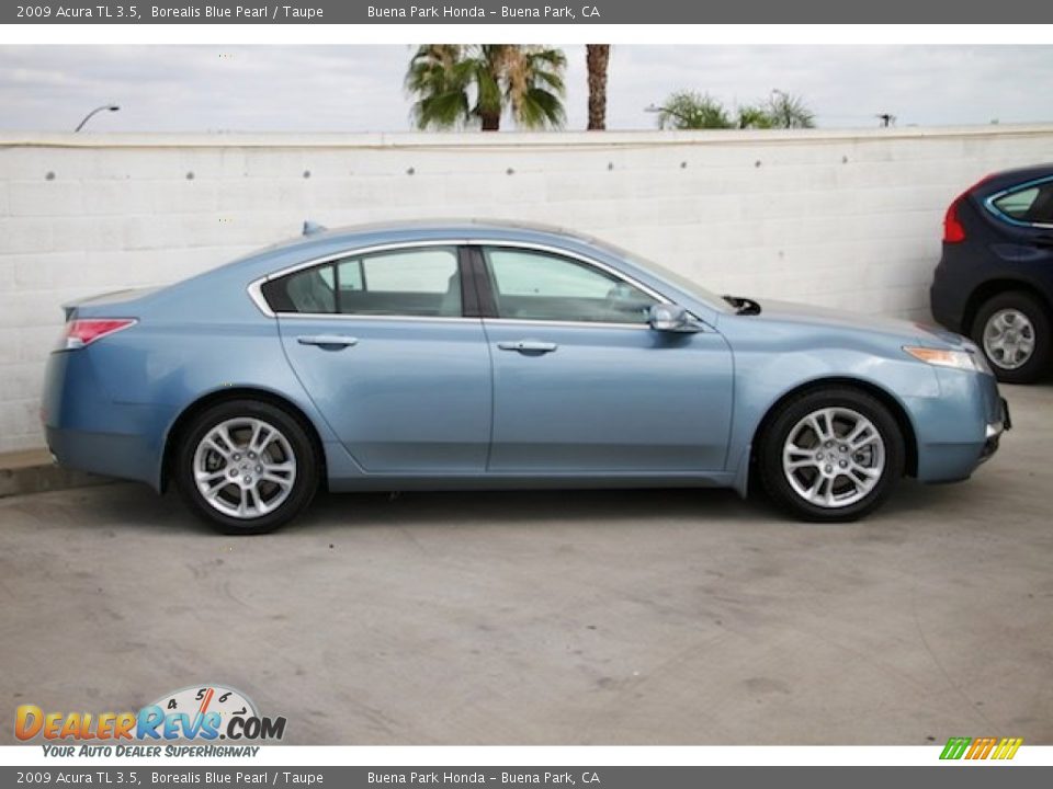 2009 Acura TL 3.5 Borealis Blue Pearl / Taupe Photo #8