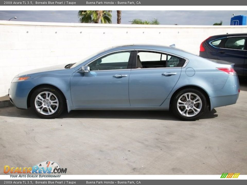 2009 Acura TL 3.5 Borealis Blue Pearl / Taupe Photo #10