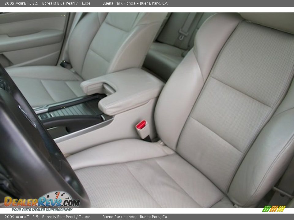 2009 Acura TL 3.5 Borealis Blue Pearl / Taupe Photo #12