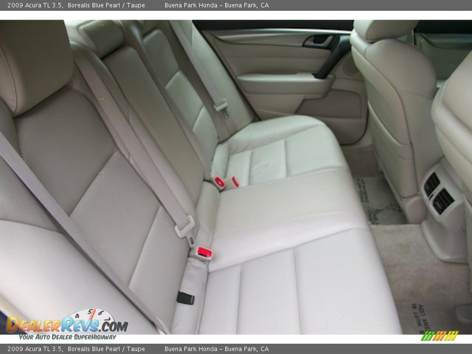 2009 Acura TL 3.5 Borealis Blue Pearl / Taupe Photo #15