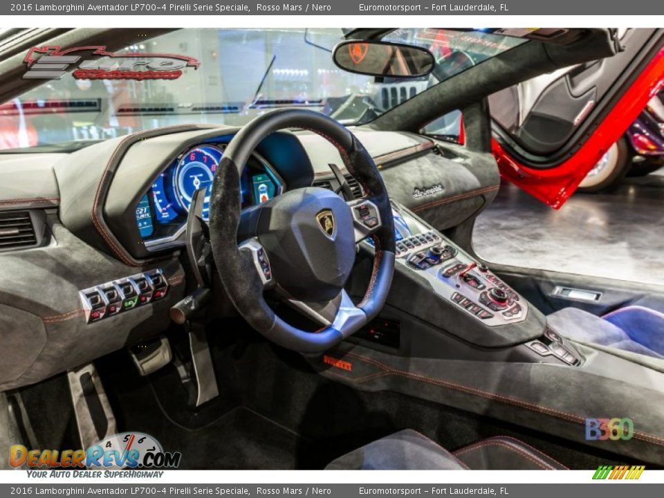 2016 Lamborghini Aventador LP700-4 Pirelli Serie Speciale Rosso Mars / Nero Photo #49