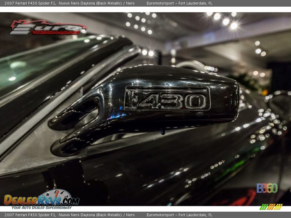 2007 Ferrari F430 Spider F1 Nuovo Nero Daytona (Black Metallic) / Nero Photo #17