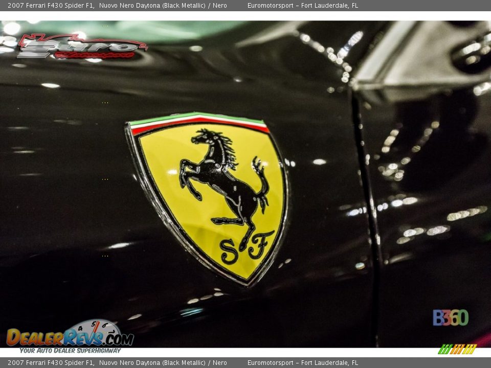 2007 Ferrari F430 Spider F1 Nuovo Nero Daytona (Black Metallic) / Nero Photo #18