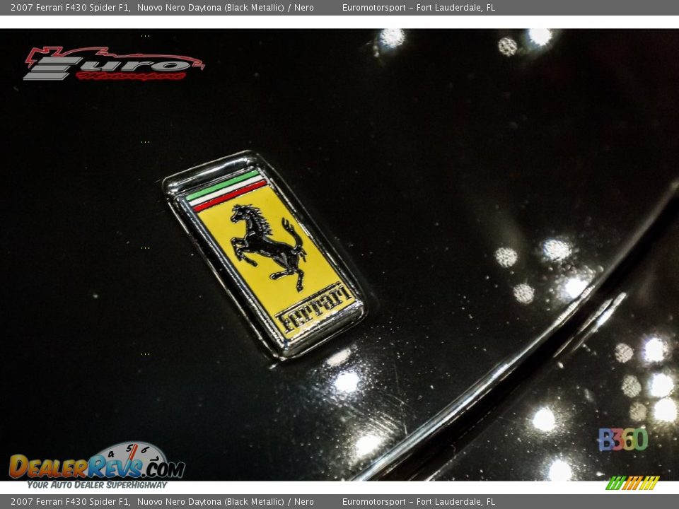 2007 Ferrari F430 Spider F1 Nuovo Nero Daytona (Black Metallic) / Nero Photo #20