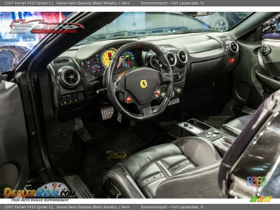 2007 Ferrari F430 Spider F1 Nuovo Nero Daytona (Black Metallic) / Nero Photo #37