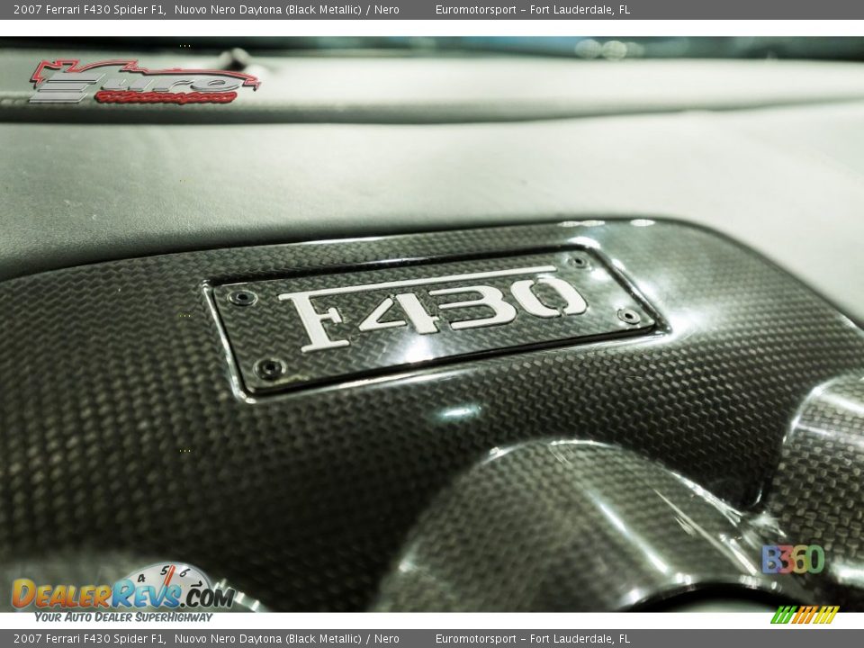 2007 Ferrari F430 Spider F1 Nuovo Nero Daytona (Black Metallic) / Nero Photo #41
