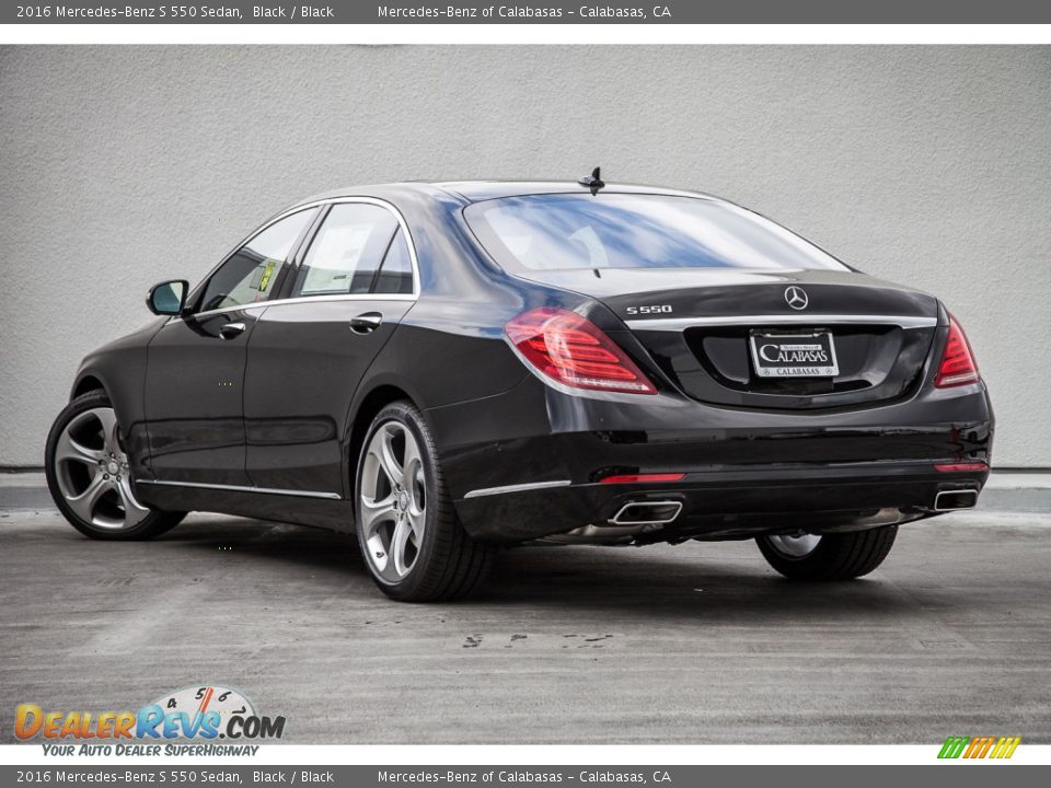 2016 Mercedes-Benz S 550 Sedan Black / Black Photo #2