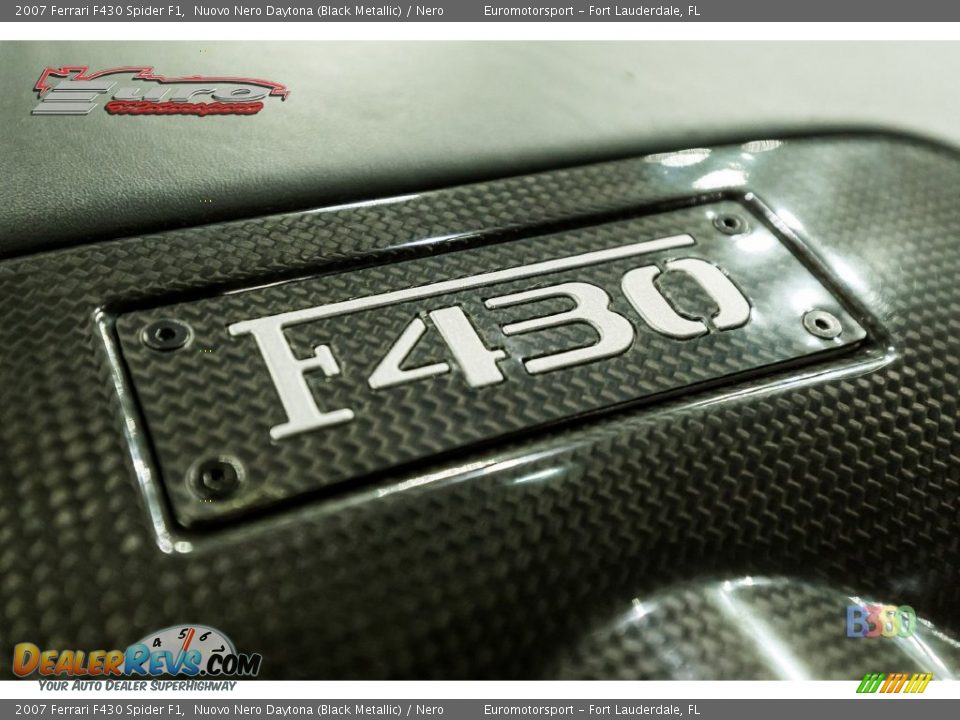 2007 Ferrari F430 Spider F1 Nuovo Nero Daytona (Black Metallic) / Nero Photo #42