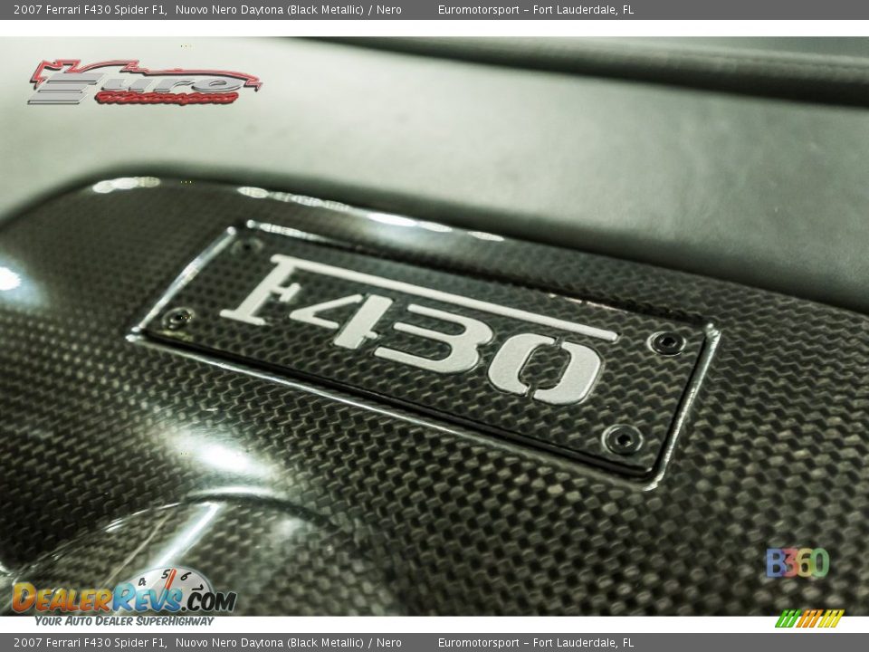 2007 Ferrari F430 Spider F1 Nuovo Nero Daytona (Black Metallic) / Nero Photo #55