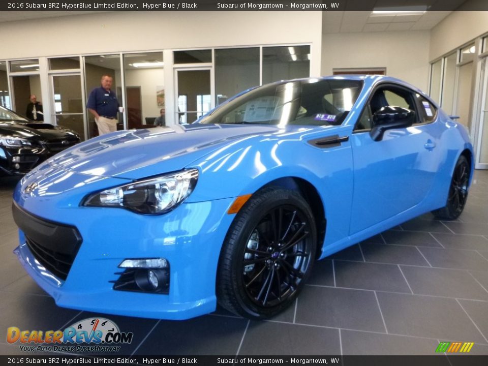 Front 3/4 View of 2016 Subaru BRZ HyperBlue Limited Edition Photo #11